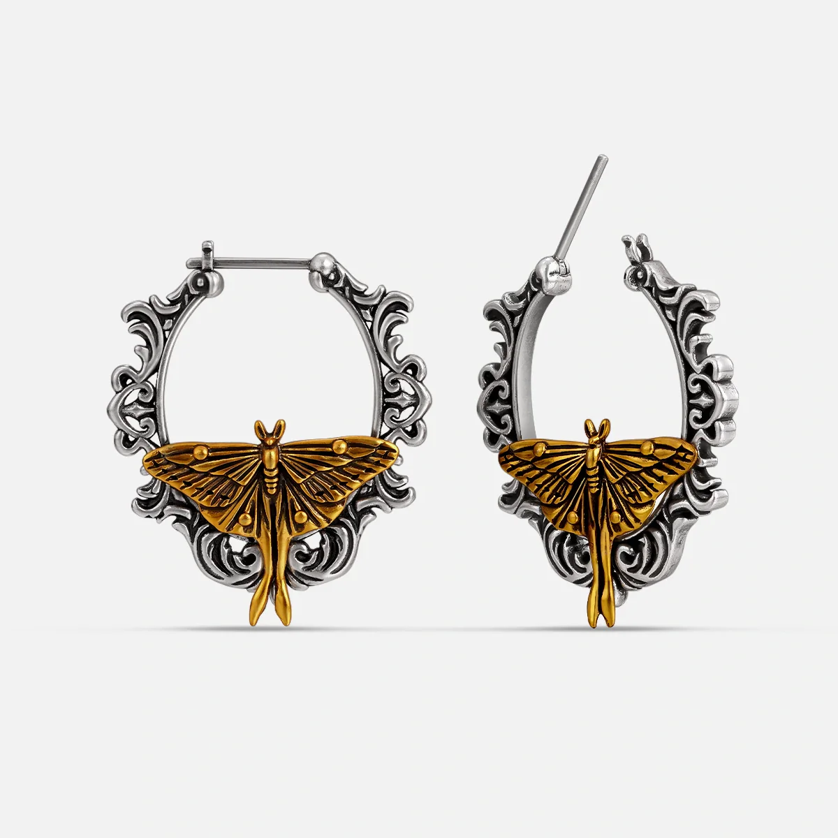 Baroque Moth Earrings
