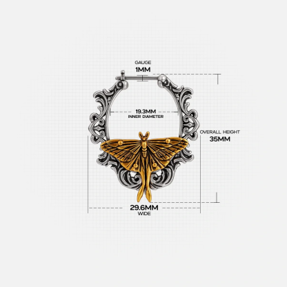 Baroque Moth Earrings