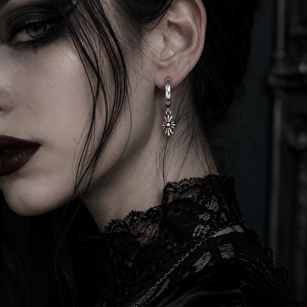 Noir Bloom Earrings