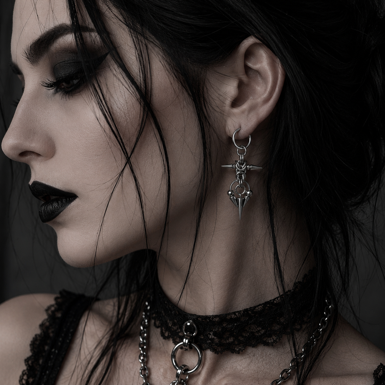 Spike Orbit Earrings