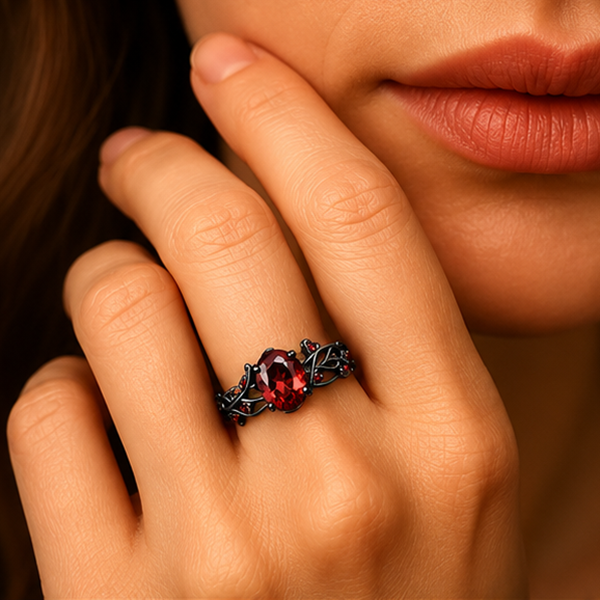Idunn Garnet Ring