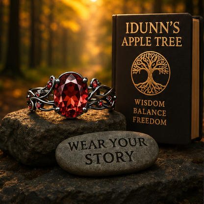 Idunn Garnet Ring