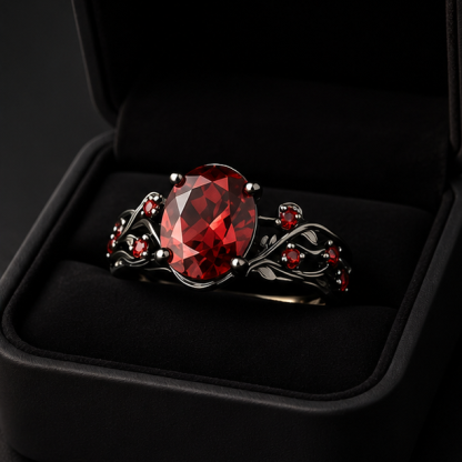 Idunn Garnet Ring