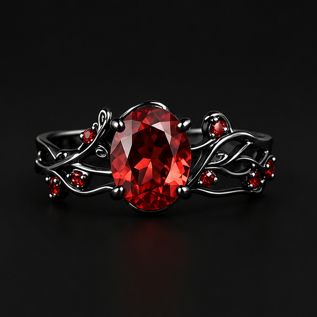 Idunn Garnet Ring