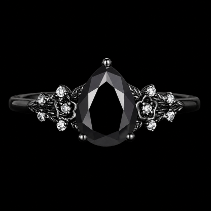Gunmetal Shadow Crown Ring