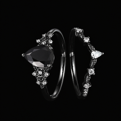Gunmetal Shadow Crown Ring
