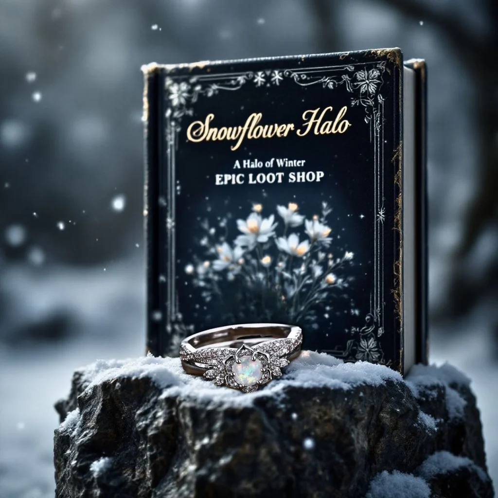 Snowflower Halo Ring