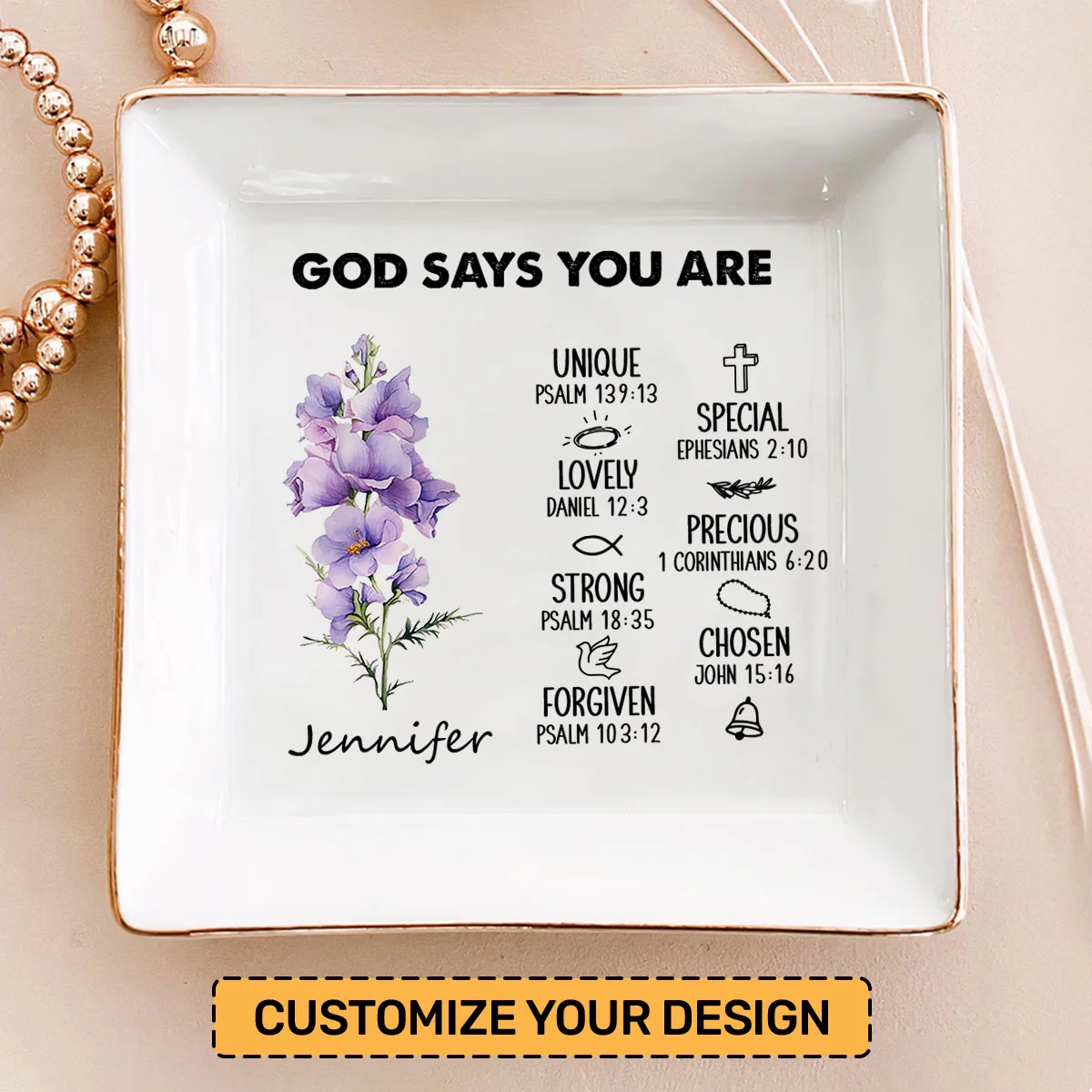 Birth Month | Personalized Jewelry Dish