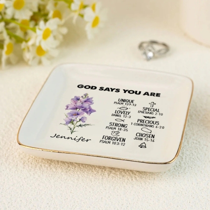 Birth Month | Personalized Jewelry Dish