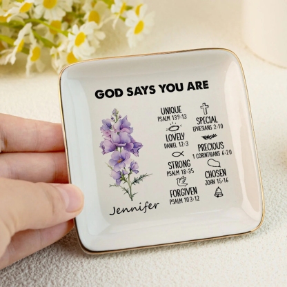 Birth Month | Personalized Jewelry Dish
