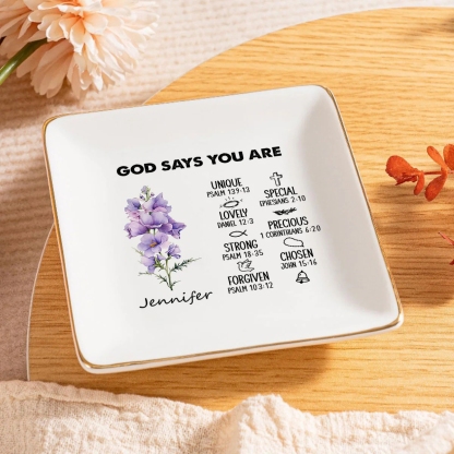 Birth Month | Personalized Jewelry Dish