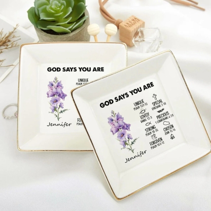 Birth Month | Personalized Jewelry Dish