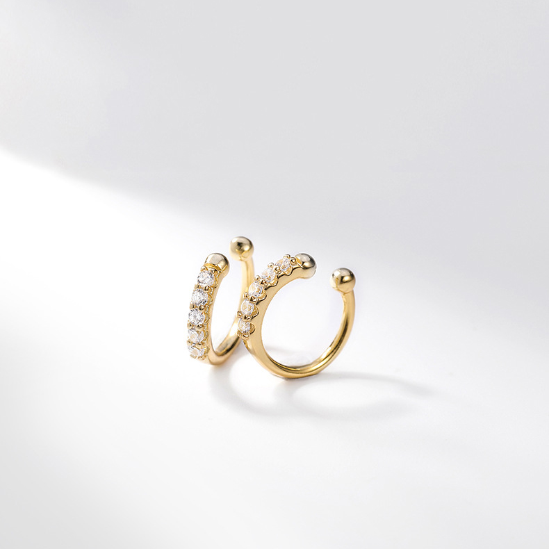 Sparkling Crystal No-Piercing Nose Cuff (Pair)