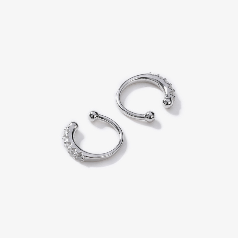 Sparkling Crystal No-Piercing Nose Cuff (Pair)