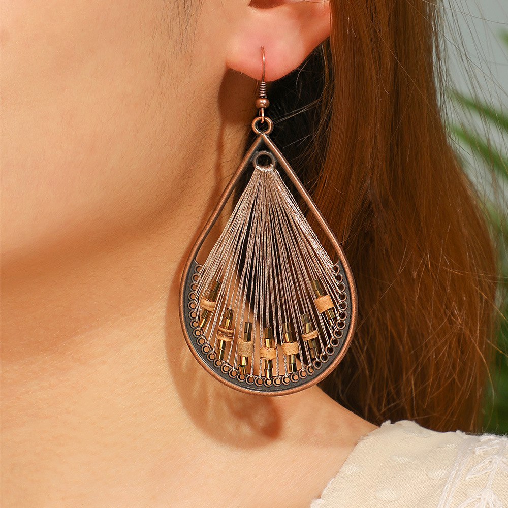 Teardrop Tassel Earrings