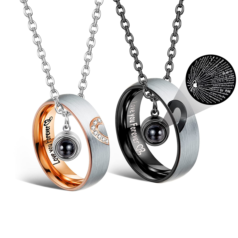 Eternal Bond Couple Necklace Set