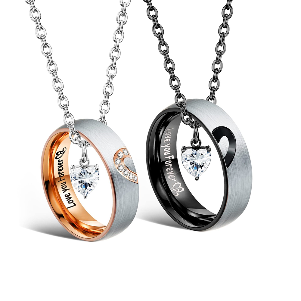 Eternal Bond Couple Necklace Set