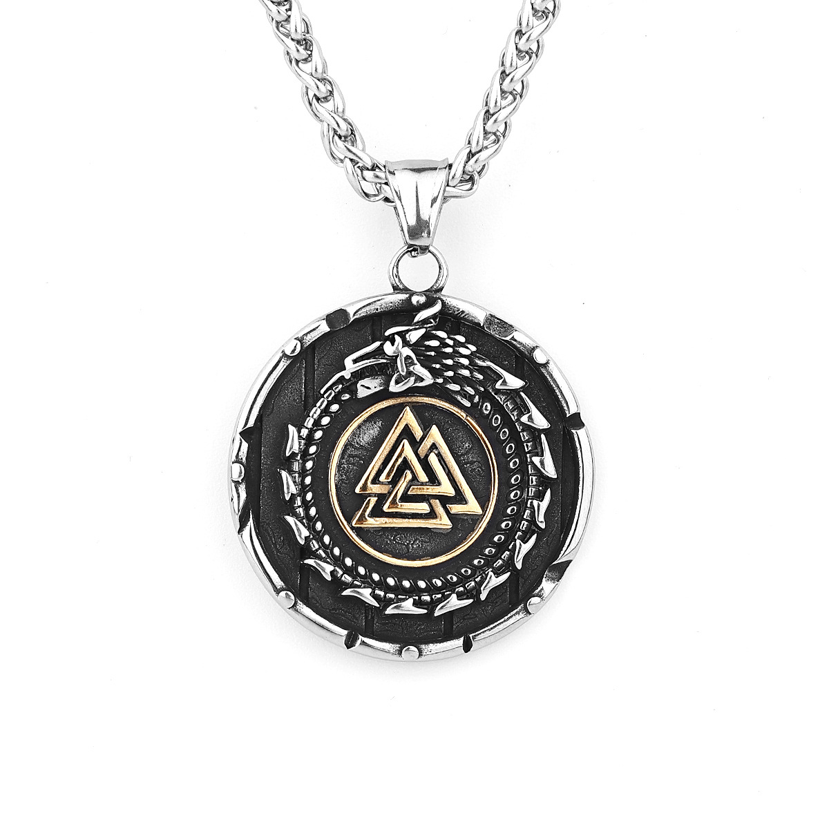 Valknut of Eternity – Odin’s Symbol Pendant Necklace