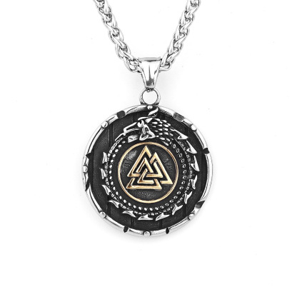 Valknut of Eternity – Odin’s Symbol Pendant Necklace