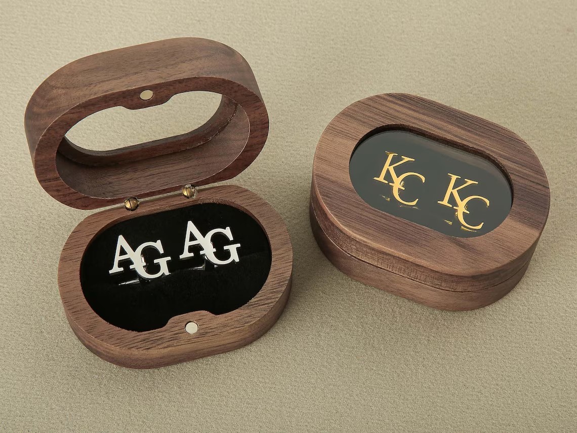 Personalized Groomsmen Cufflinks, Custom Initial Cufflinks, Groomsmen Gifts, Groomsmen Proposal, Best Man Gifts, Wedding Cufflinks for Groom