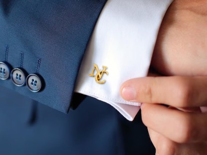 Personalized Groomsmen Cufflinks, Custom Initial Cufflinks, Groomsmen Gifts, Groomsmen Proposal, Best Man Gifts, Wedding Cufflinks for Groom