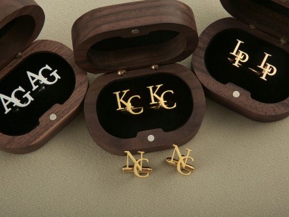 Personalized Groomsmen Cufflinks, Custom Initial Cufflinks, Groomsmen Gifts, Groomsmen Proposal, Best Man Gifts, Wedding Cufflinks for Groom