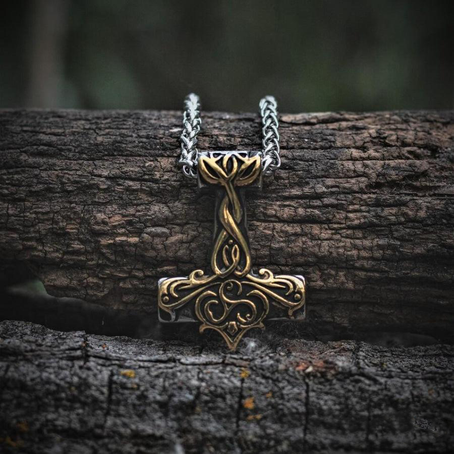 Thor's Hammer Mjolnir with Celtic Carving