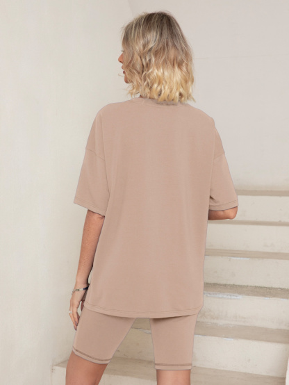 Oversized Top and Shorts 2 Piece Tracksuit