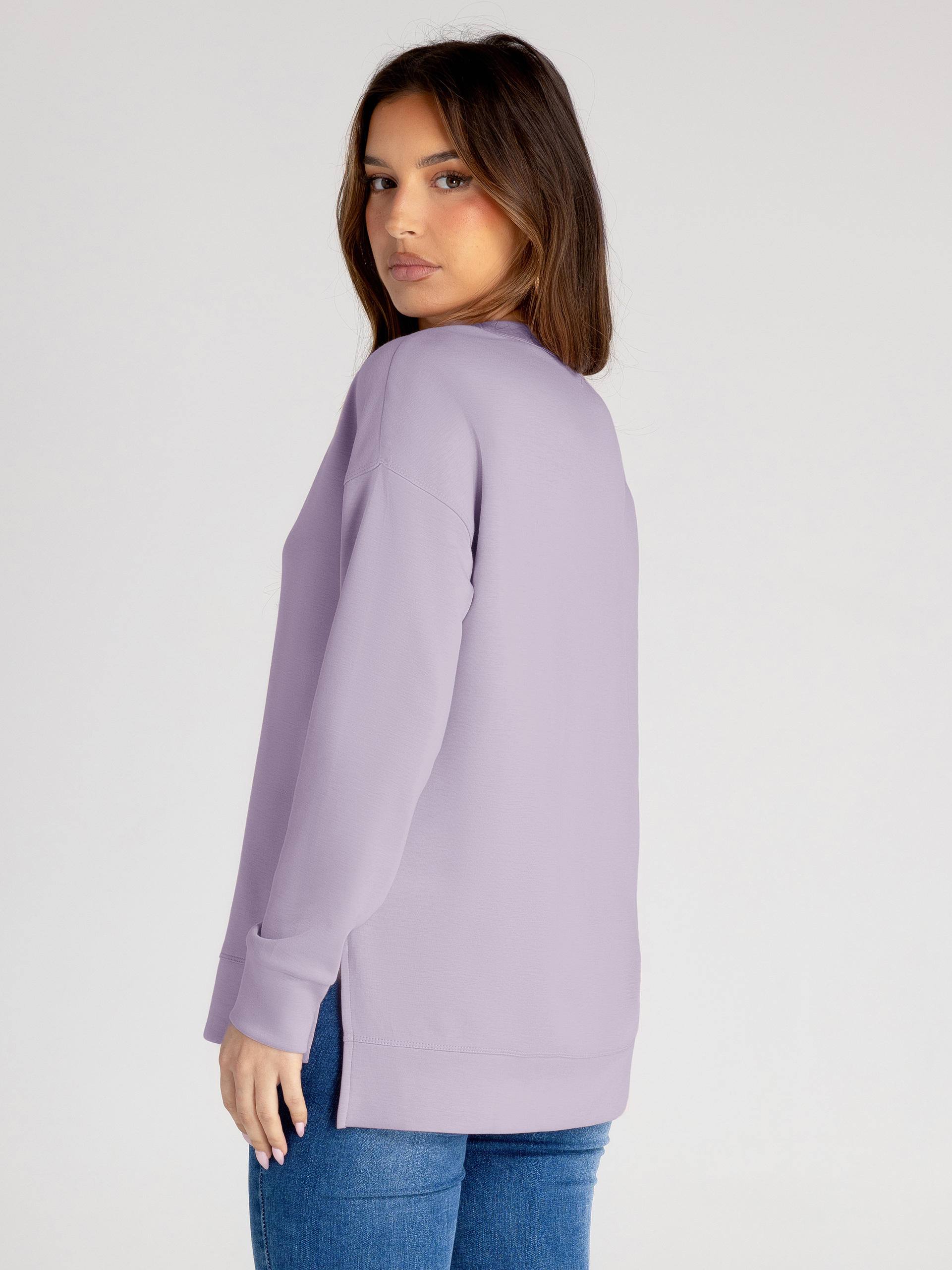 Crewneck Raglan Long Sleeve Loose Sweatshirt