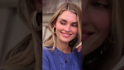 Oversized Cable Knit Round Neck Sweater