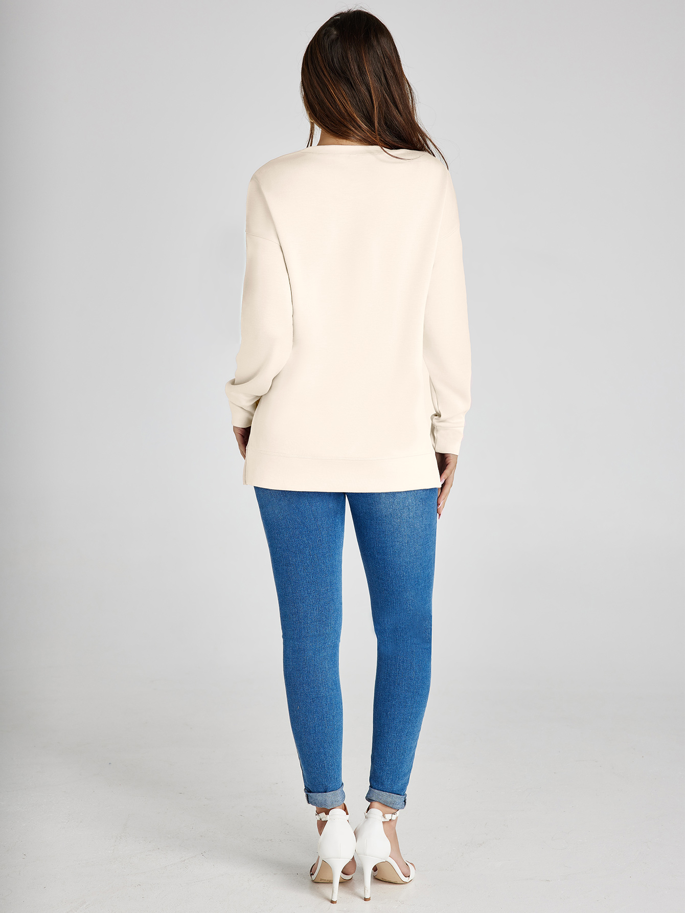 Crewneck Raglan Long Sleeve Loose Sweatshirt