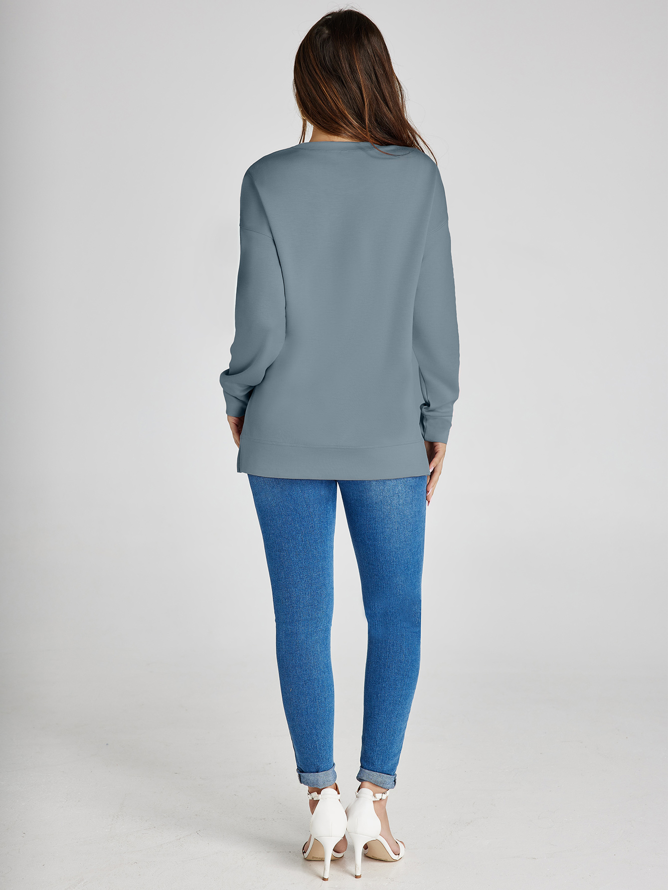 Crewneck Raglan Long Sleeve Loose Sweatshirt