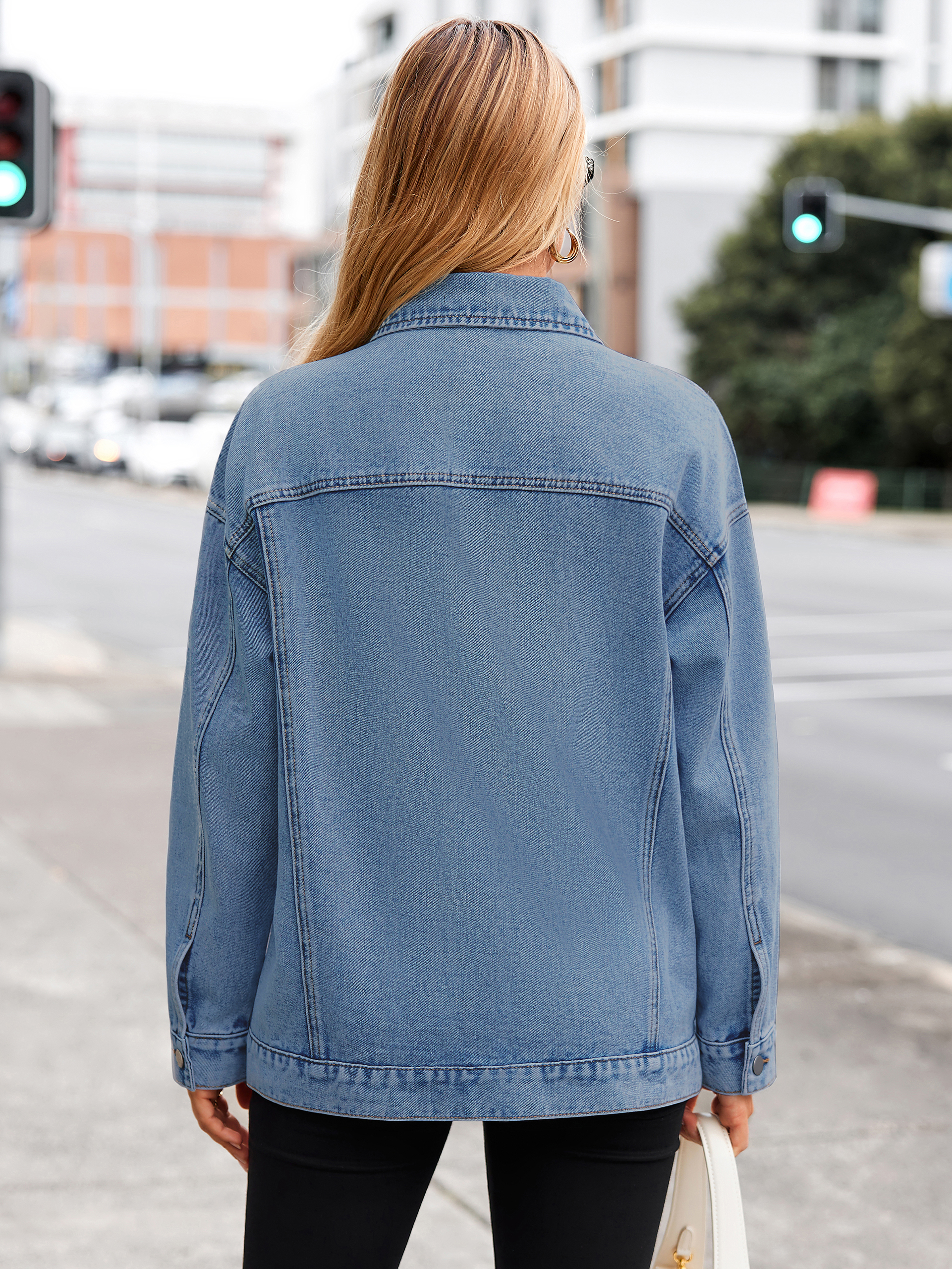 Oversized Vintage Denim Trucker Jacket