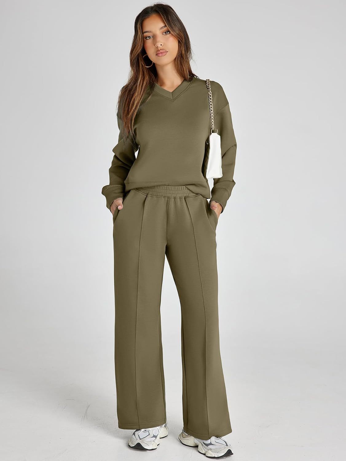 Glamaker Womens Piece Lounge Set Fall Long Sleeve Pullover