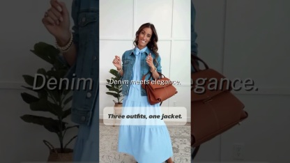 Classic Fitted Button Down Denim Jacket