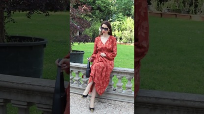 Boho Floral V Neck Empire Waist Maxi Dress