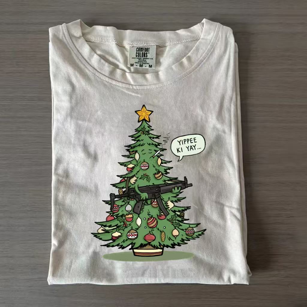 Yippee Ki Yay Christmas Tree Graphic T-Shirt/Sweatshirt