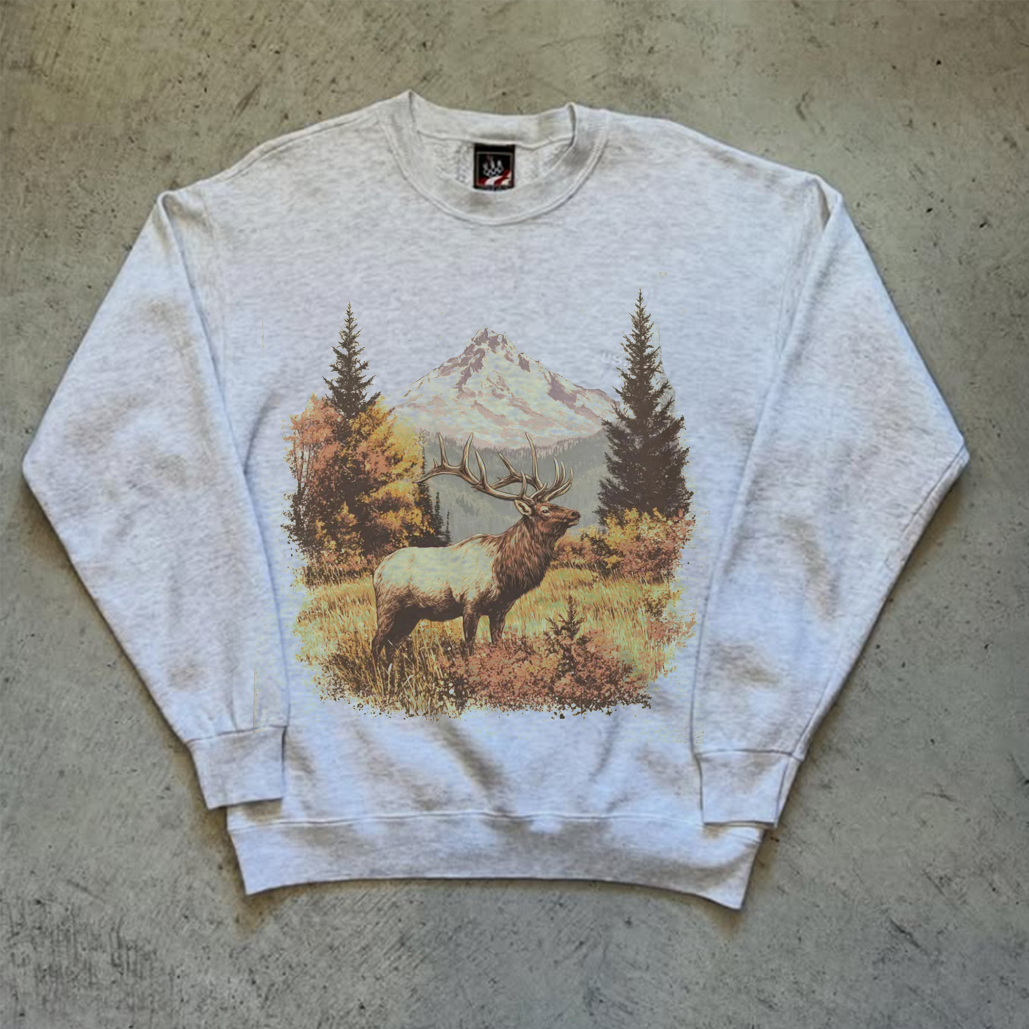 Vintage Fall Hunter Scene Sweatshirt