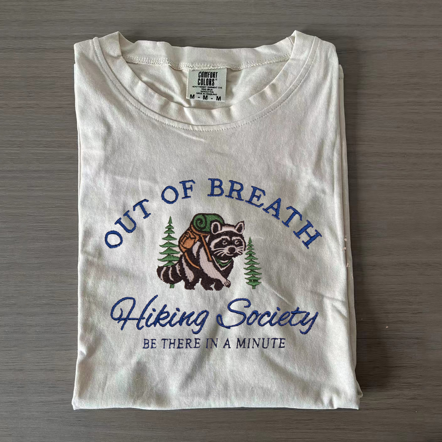 Hiking Society Embroidered T-Shirt – Out of Breath Edition
