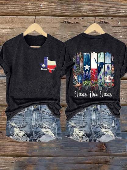 🙏💔Join us in praying for Texas.🙏Retro Texas Strong Texas Our Texas Print T-Shirt