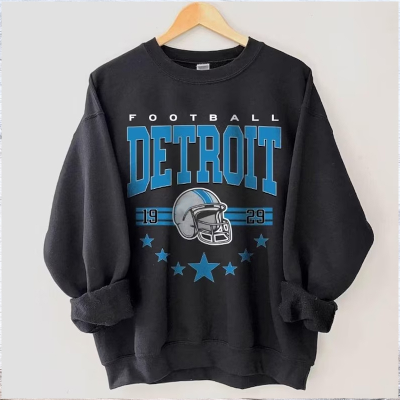 Comfort Colors Detroit Football T-shirt/Sweatshirt