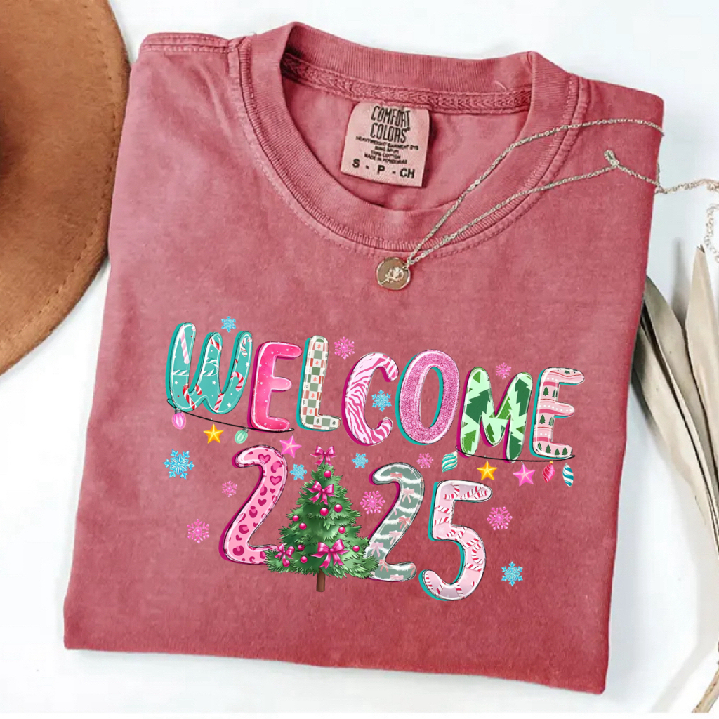 Comfort Colors 2025 Happy New Year T-shirt