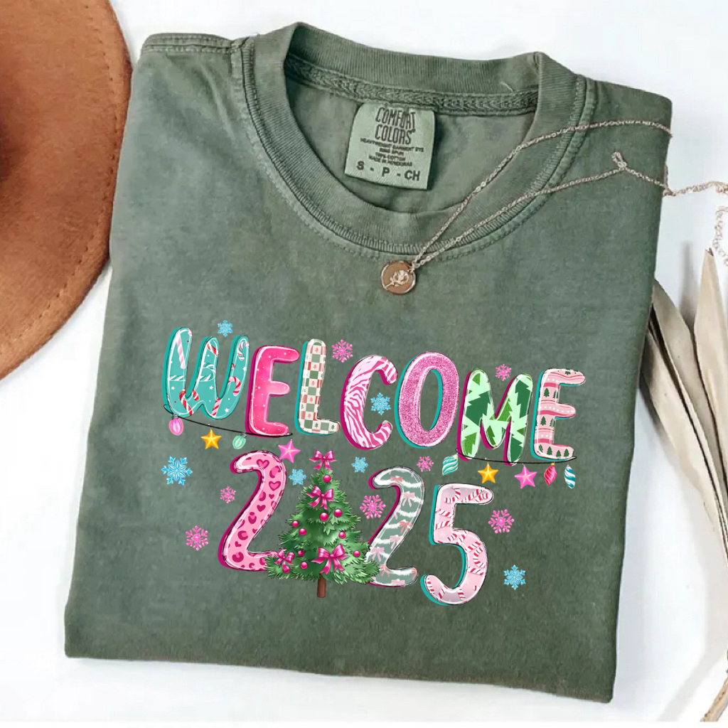 Comfort Colors 2025 Happy New Year T-shirt