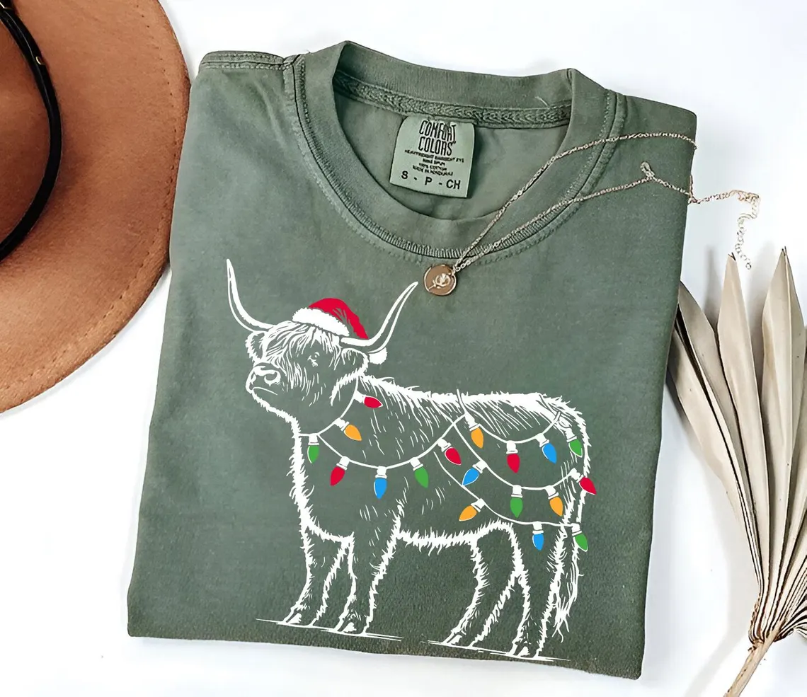 Christmas Cow Shirt