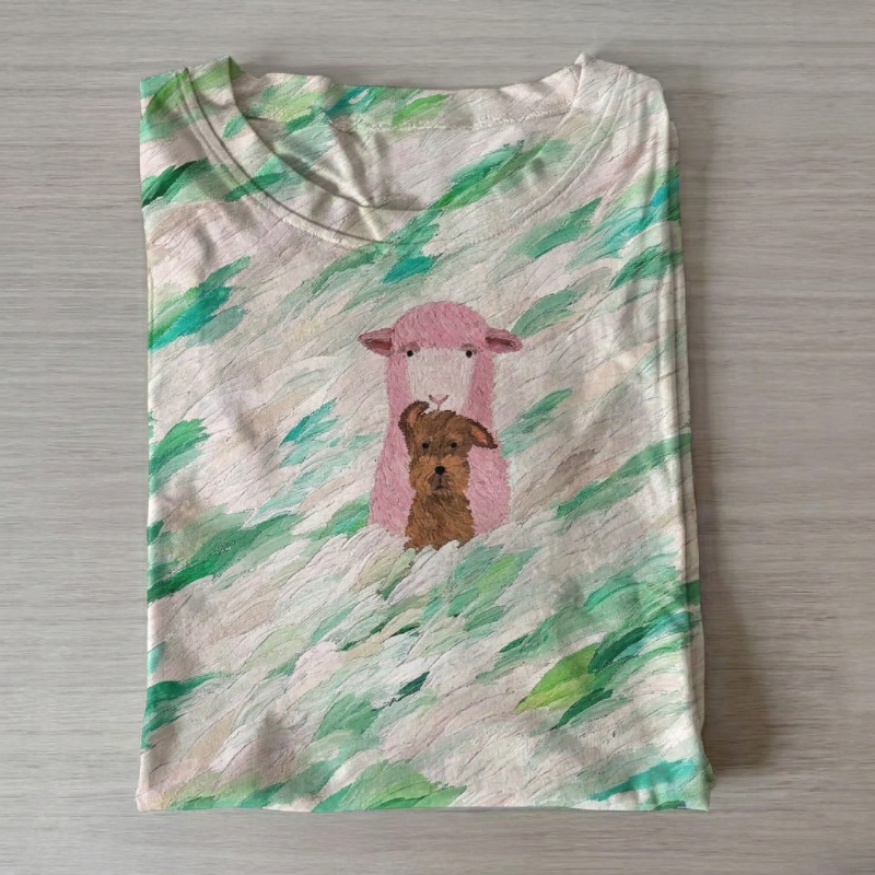 Whimsical Breeze: A Meadow Daydream with Best Friends T-shirt