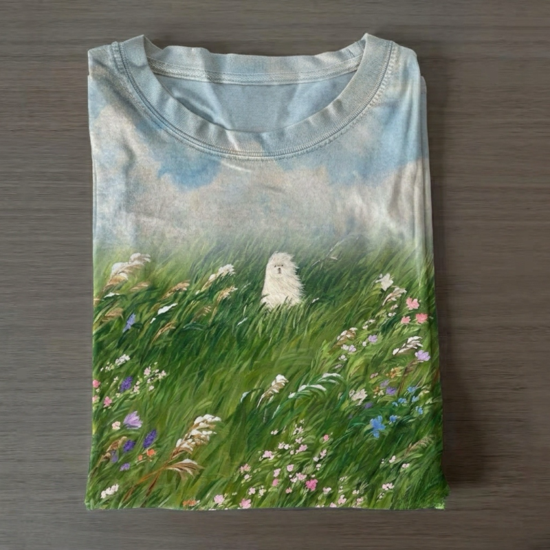 Whimsical Breeze Spring T-shirt