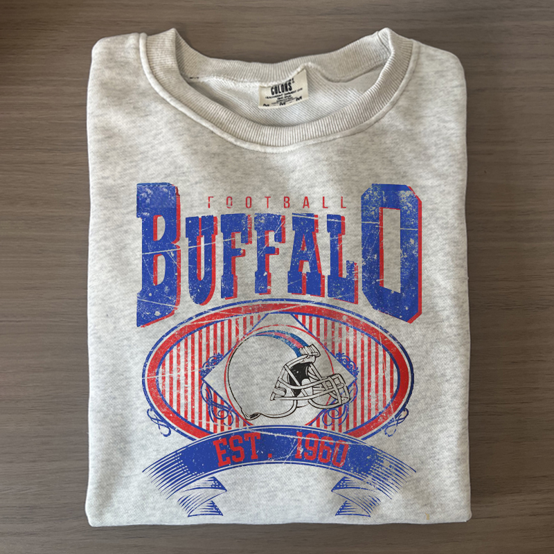 Comfort Colors Buffalo  Football Sweatshirt