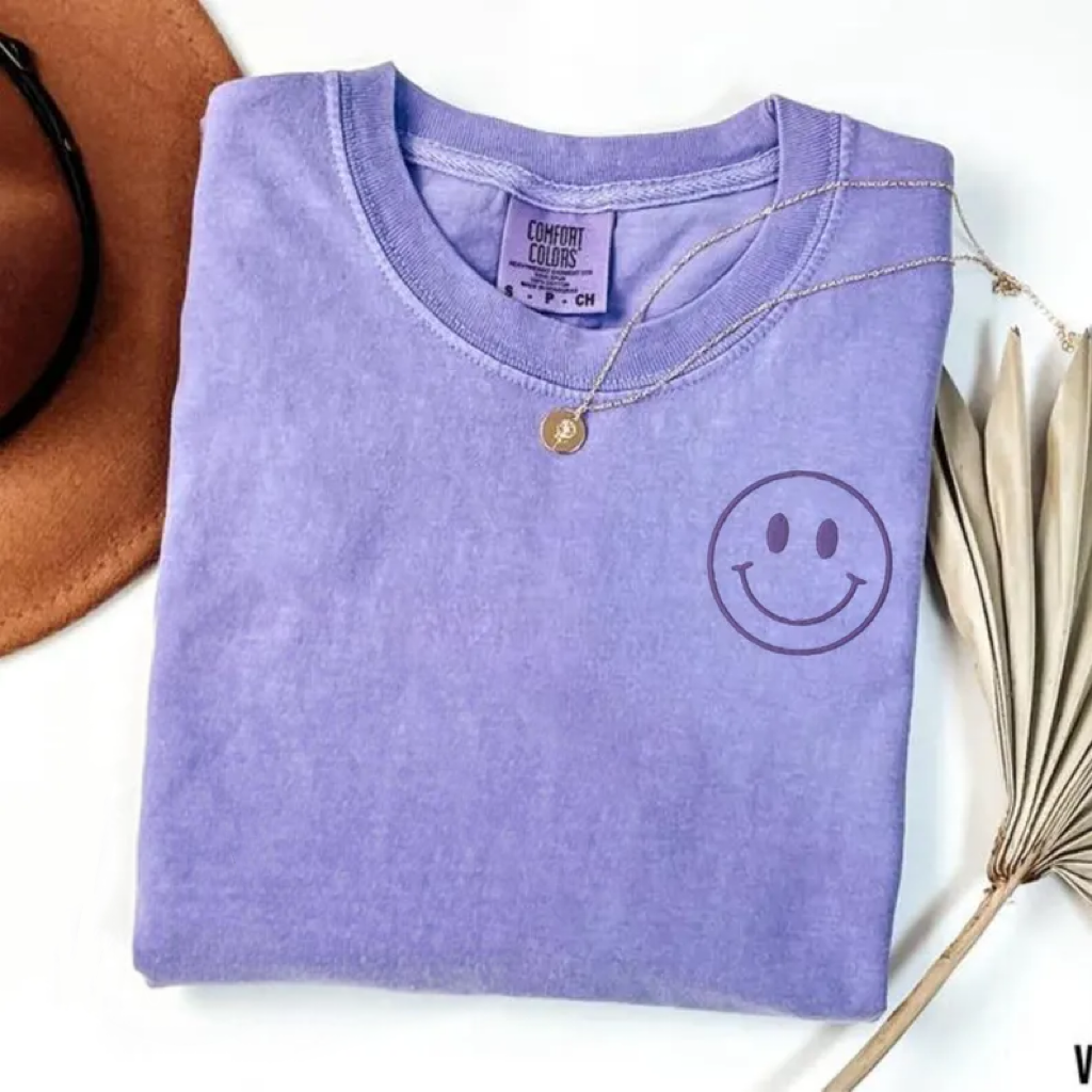 Happy Face Comfort Colors Shirt