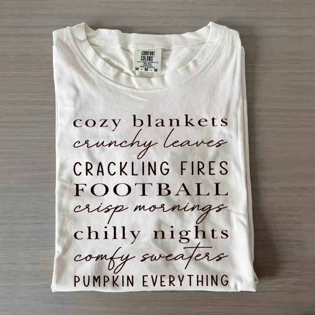 Fall Everything List T-shirt-Lulueye