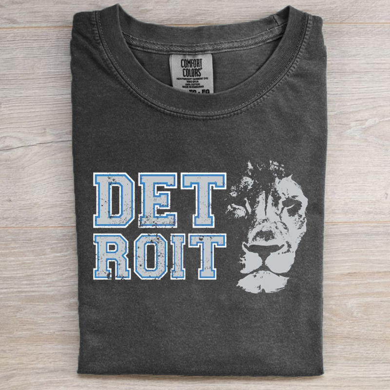 Comfort Colors Detroit Football T-shirt